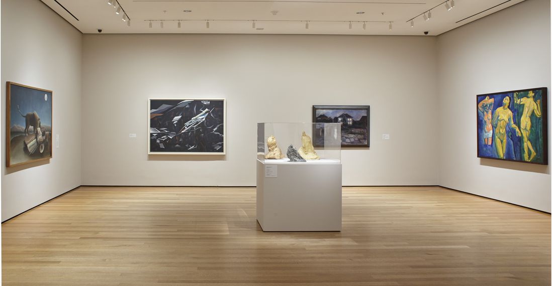 Installation view of the collection galleries at The Museum of Modern Art, New York.<br>